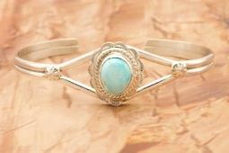 Native American Indian Kingman Turquoise Bracelet